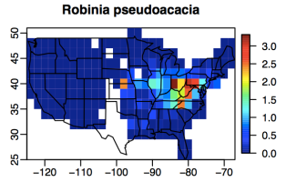 Robinia distribution